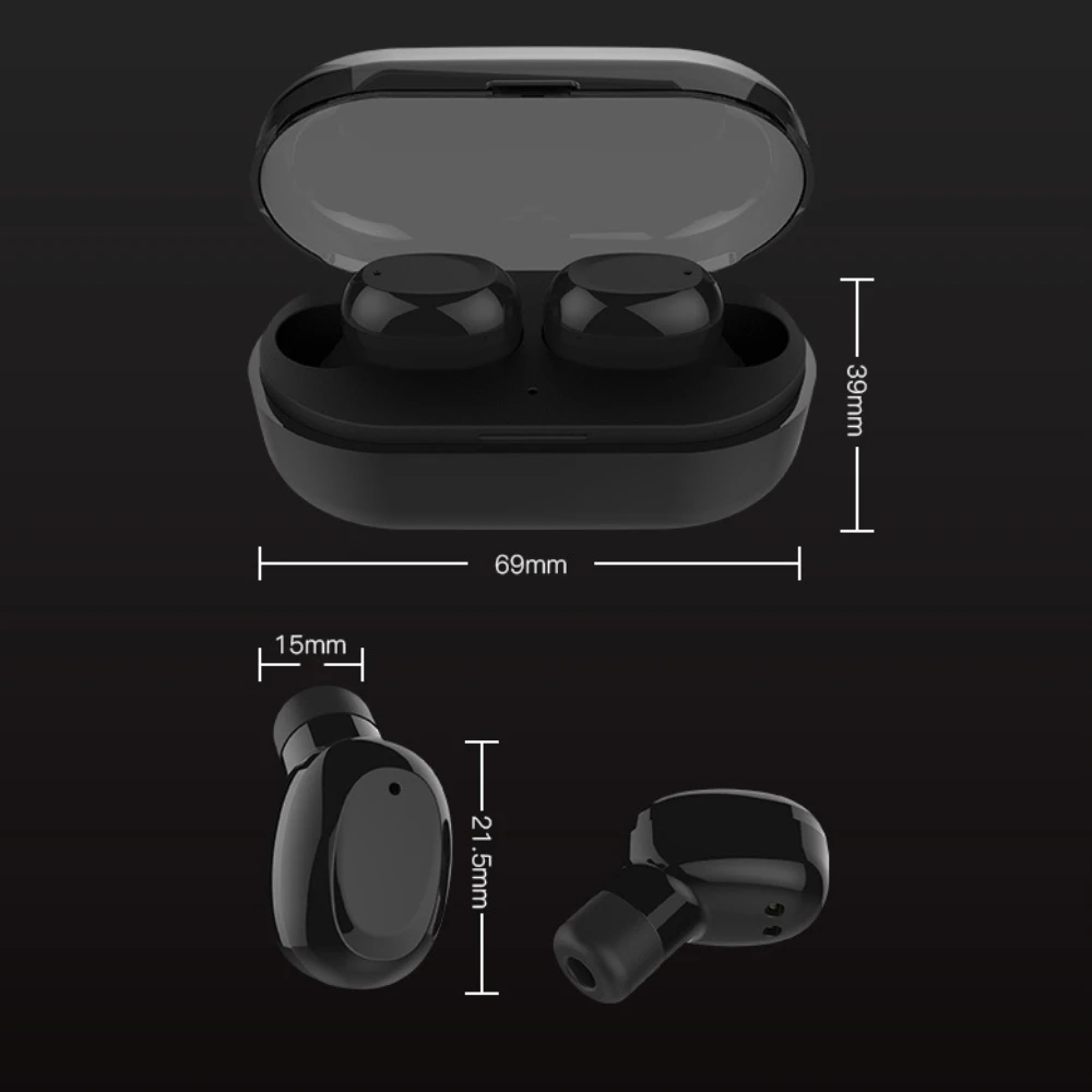 TWS стереонаушники Beatsmod T6 с поддержкой Bluetooth 5 0 и зарядным футляром|Наушники
