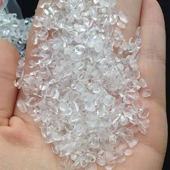 

3~5 mm Natural White Rock Crystal 100 grams Free Shipping