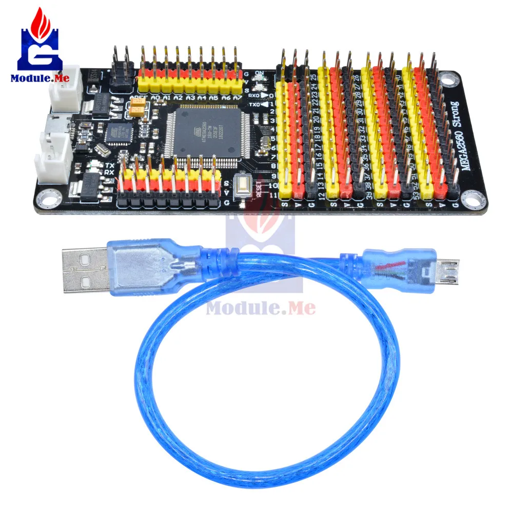 DM сильная серия ATMEGA16U2 микроконтроллер модуль расширения для Arduino MEGA2560 R3 ATMEGA2560 с USB кабель плата программирования