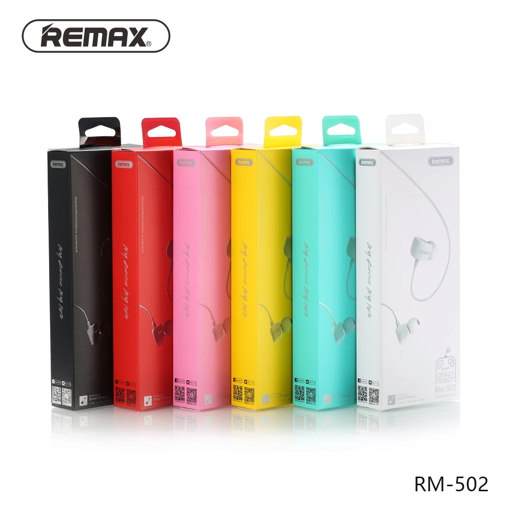 Remax RM 502 стерео наушники для музыки с HD микрофон в вкладыши 3 5 мм проводные iphone Xiaomi