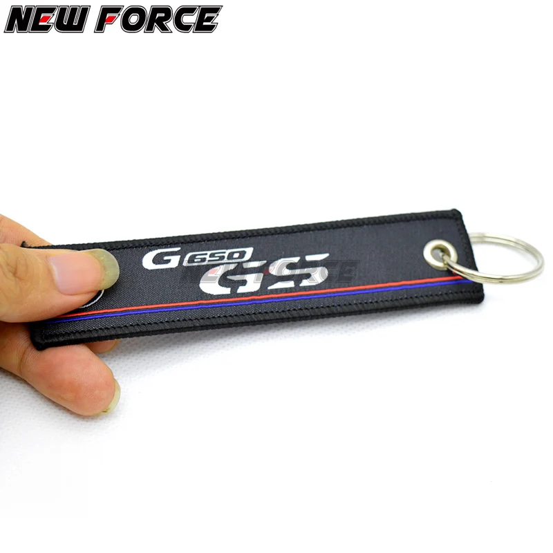 

New Arrival Embroidery Key Holder Chain Collection Keychain for BMW G650 GS G650GS G 650 GS Motorcycle Badge Keyring