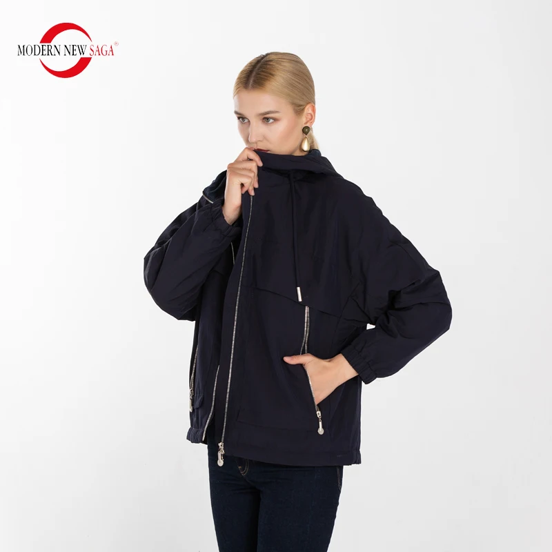MODERN NEW SAGA Female Winter Warm Parkas Women Short Cotton Coat Hooded Jackets Ladies Long Sleeve Outwear Coat Ladies Clothing
