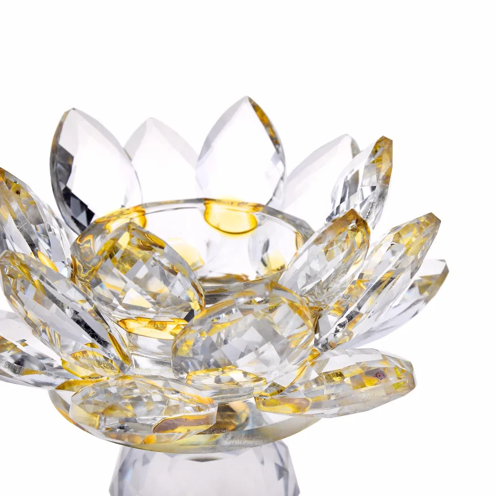 crystal lotus flower candle holder-4-1