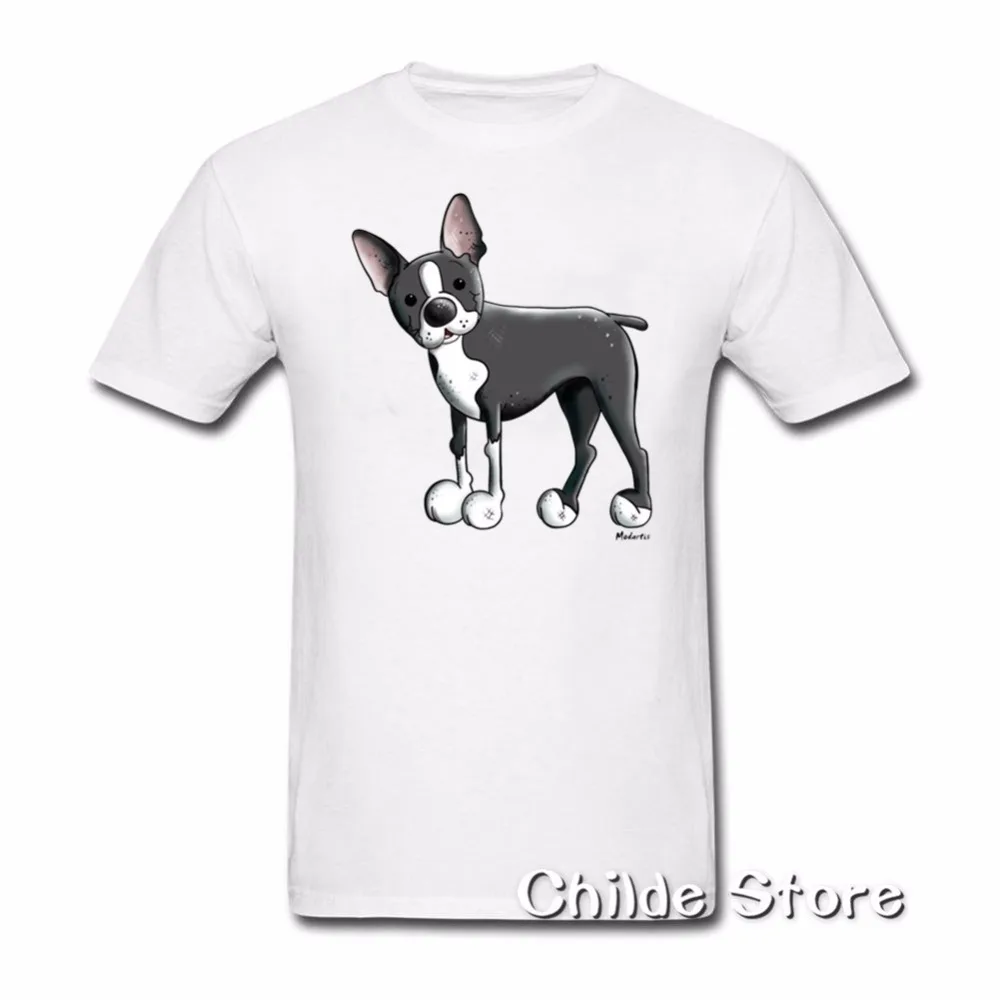 Boston Terrier Hipster T Shirt men 2018 Summer fashion tshirt casual
