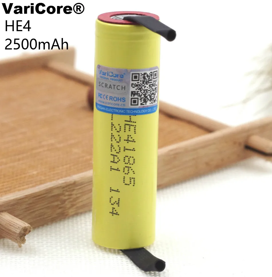 New 4 Pcs. Varicore Original He4 20a Discharge, 2500 Mah Electronic