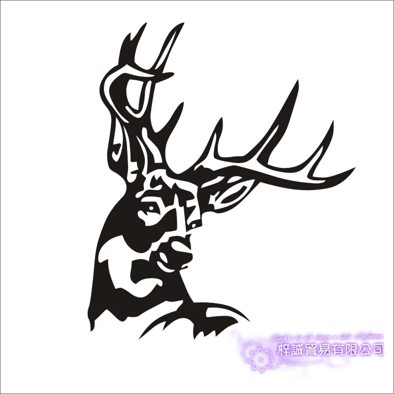

DCTAL DCTAL Hunt Sticker Car Hunting Shoot Buck Hind Decal Hunter Shop Posters Vinyl Wall Decals Decor Chase Mural Sticker