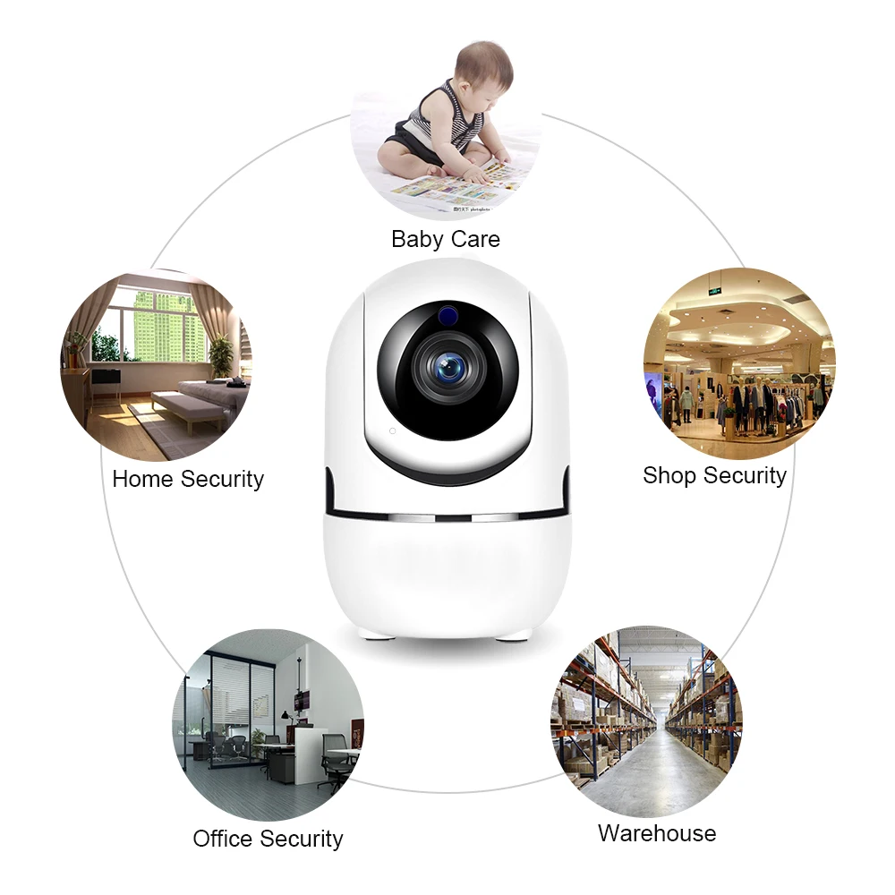 WiFi Camera 2MP Home Security IP Camera Night Vision Wireless Surveillance Wi-Fi Baby Monitor HD Mini CCTV Camera 1080P WiFi Camera 2MP Home Security IP Camera Night Vision Wireless Surveillance Wi-Fi Baby Monitor HD Mini CCTV Camera 1080P