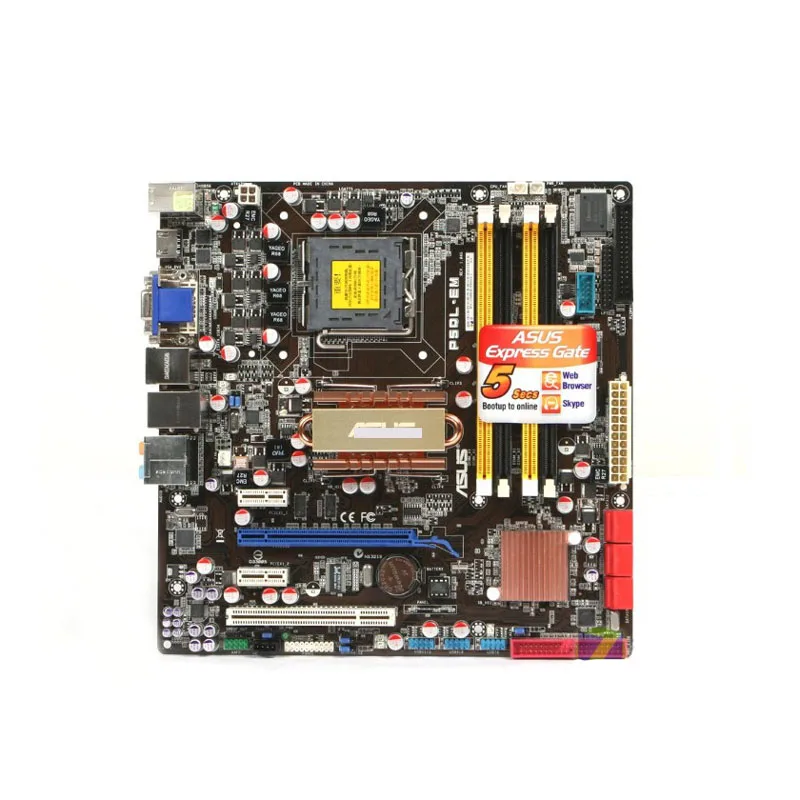 Для Asus p5ql-em 775 pin G43 полностью интегрированная материнская плата DDR2 с поддержкой HDMI DVI Q8400 оригинальная б/у материнская плата