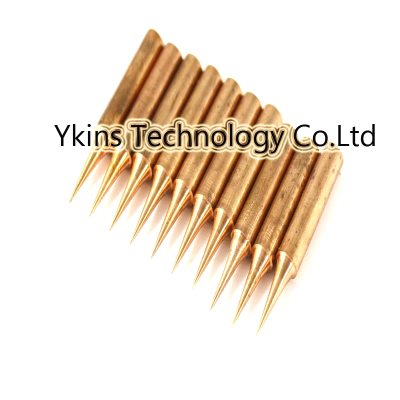 

Free shipping 10pcs 900M-T-I Pure copper soldering iron head High precision welding nozzle electric soldering iron