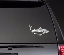 Cavala Peixe Pesca Decalques Do Carro de Vinil Decor Removível Decalques Decoração Do Corpo Do Carro Adesivos À Prova D' Água Quente Venda ZP0572