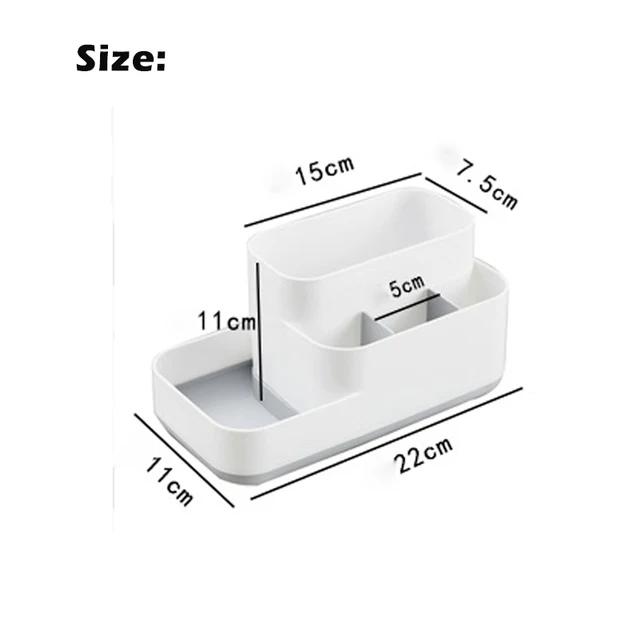 Plastic Makeup Organizer Bathroom Storage Box Cosmetic Organiser Office Desktop Make Up Jewelry Storage Box Sundries Container 5