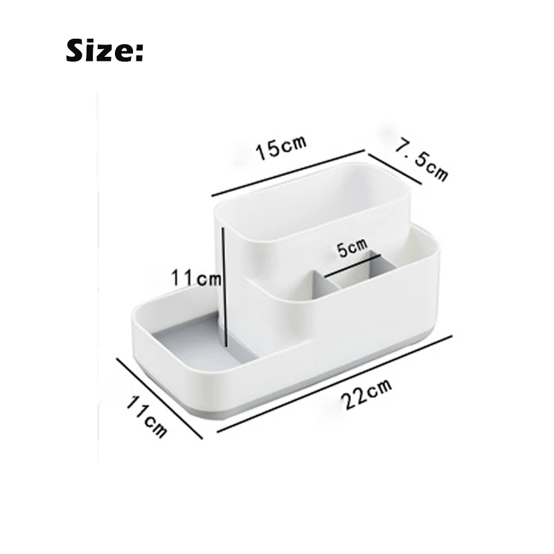 Plastic Makeup Organizer Bathroom Storage Box Cosmetic Organiser Office Desktop Make Up Jewelry Storage Box Sundries Container