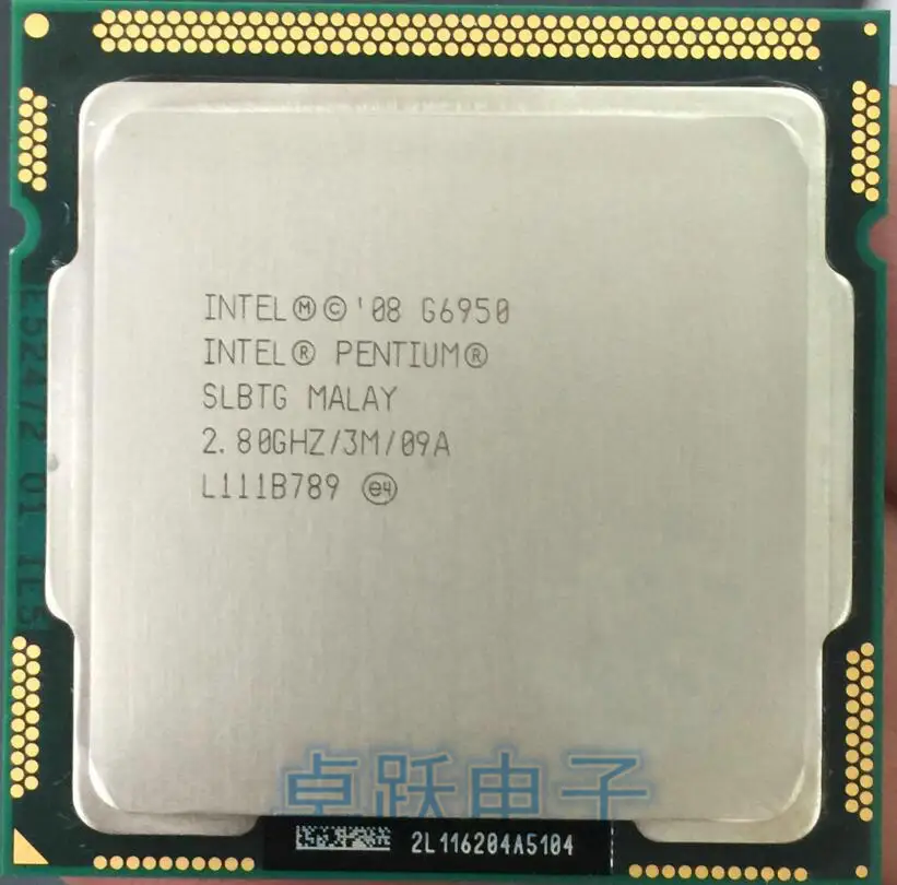 

Intel Pentium G6950 g6950 Processor 2.8GHz 3MB Cache LGA1156 Dual-Core 73W Desktop CPU