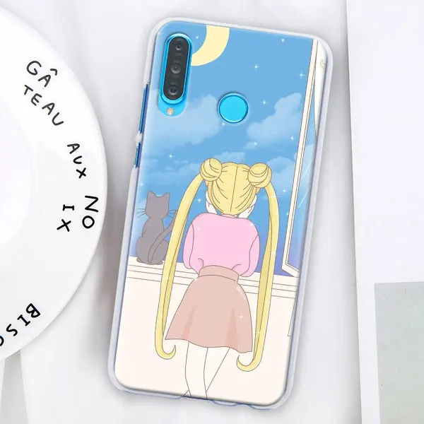 Девушка Сейлор Мун чехол для телефона аниме coque для huawei P30 Pro P10 P20 P30 Lite P8 P9 Lite P Smart Plus чехол - Цвет: 011