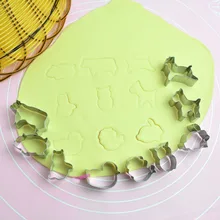 9 шт./компл. дизайн с изображением животных; Нержавеющая сталь трафарет для печенья прессформы Инструменты для тортов