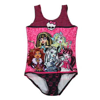 

Hot Sale Girls Swimsuit 2016 Bathing Suits Digital Printing One Piece little Girl Bodysuit Swimwear Kids Beachwear badpak meisje