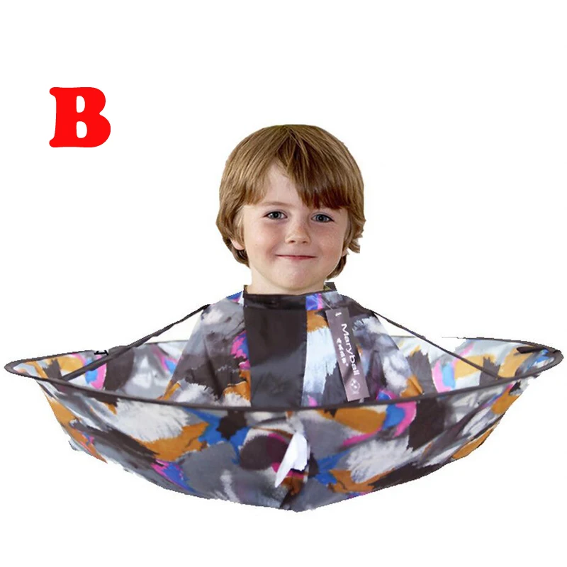 wholesale 50pcs Lovely Children Barber Cape Kid Convenient Fold Hair