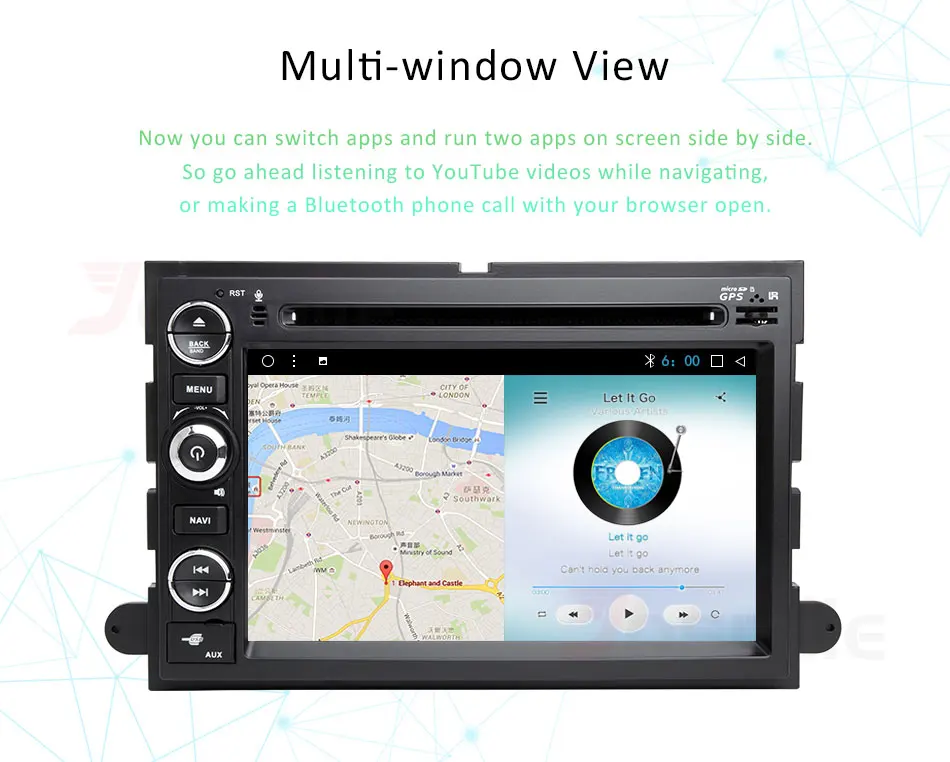 Excellent Android 8.1 Quad Core Car DVD Player For Ford F150 F350 F450 F550 F250 Mustang/Explorer/Kuga/Edge GPS 2 din Radio DAB Wifi FM 3
