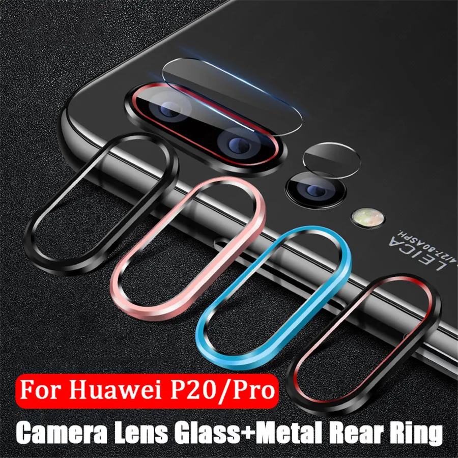 

For Huawei P30 Pro P30 Metal Rear Lens Protective Ring + Tempered Glass Camera Lens Film for Huawei P20 Pro P20 Screen Protector