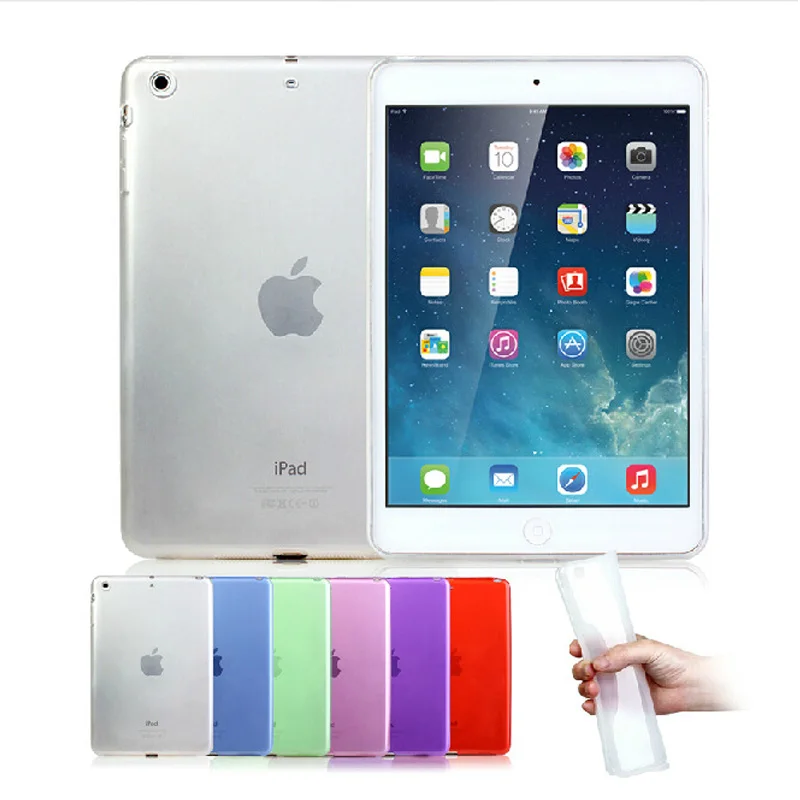 

Ultra Slim Transparent TPU Back Case Cover Silicone For Apple iPad Air 2 For Apple iPad6  9.7'' Protective Shell Skin