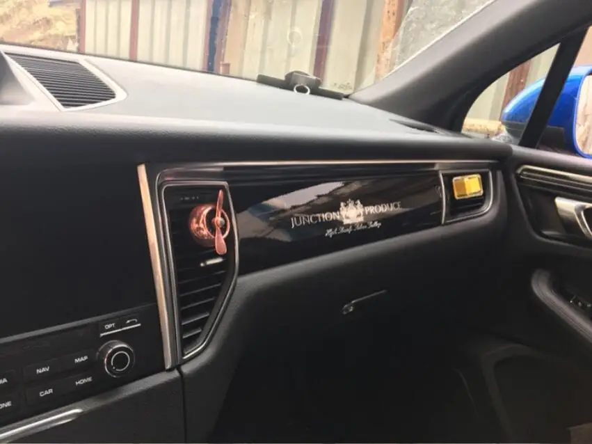  free shipping3D Car center console metal stickers Car Body stickers For Porsche Boxster 718 911 918