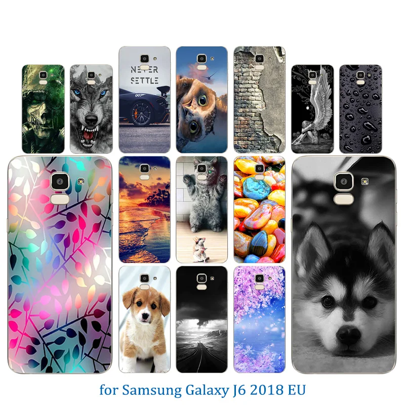 For Samsung Galaxy J6 Phone Case Silicone TPU Soft Patterned Cover for J600 j62018 Capa Fashion Ultrathin Protector Shell |