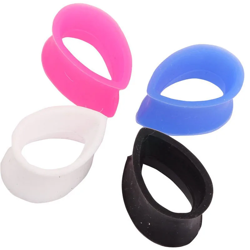 1 pair Hot Sale Piercings Flexible Silicone Ear Gauges Tear Drop Plugs