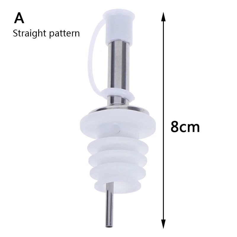 1 шт., бутылочный носик для масла из нержавеющей стали/рот со стоппером, фляжка для сухого красного вина, бутылка, пробковая заглушка, дозатор для оливкового масла - Цвет: A