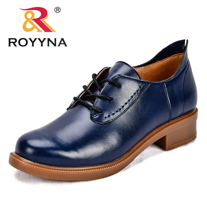 ROYYNA/Новое поступление; модные стильные женские туфли-лодочки; женские модельные туфли с круглым носком из микрофибры; женские офисные туфли на шнуровке; свадебные туфли