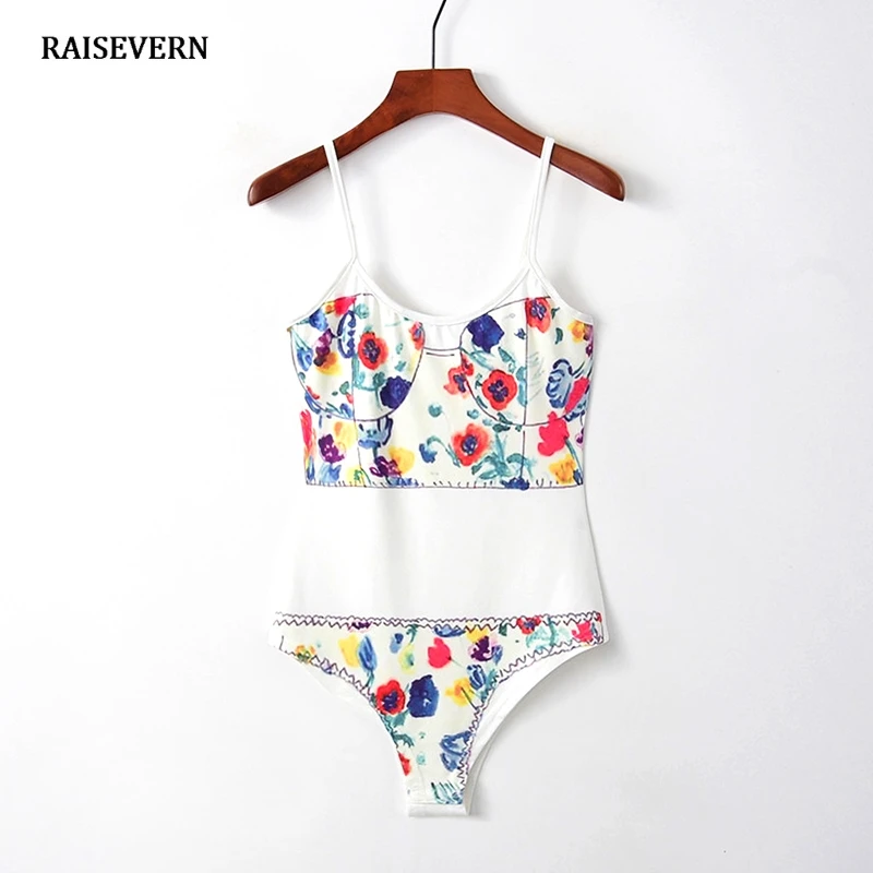 

New Summer Women Bodysuit Sexy Sleeveless Boho Floral Flamingo Leaf Cute Print Jumpsuit Casual Beach Vintage Playsuit Overalls