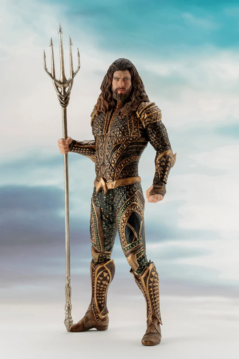 7inch 18cm ARTFX STATUE Justice League Aquaman Cyborg Superman Batman Wonder Woman Flash 1 10 Scale Action Figure Toy Doll (10)