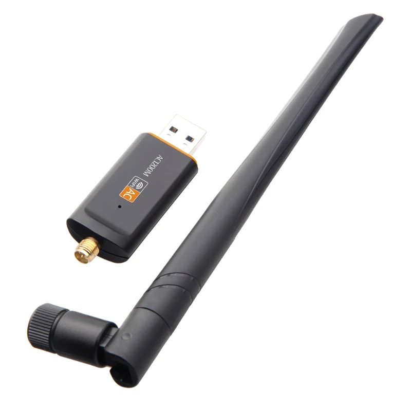 

USB 3.0 Wireless wifi Dongle Adapter 1200Mbps Dual Band with 802.11ac Antenna For Laptop PC