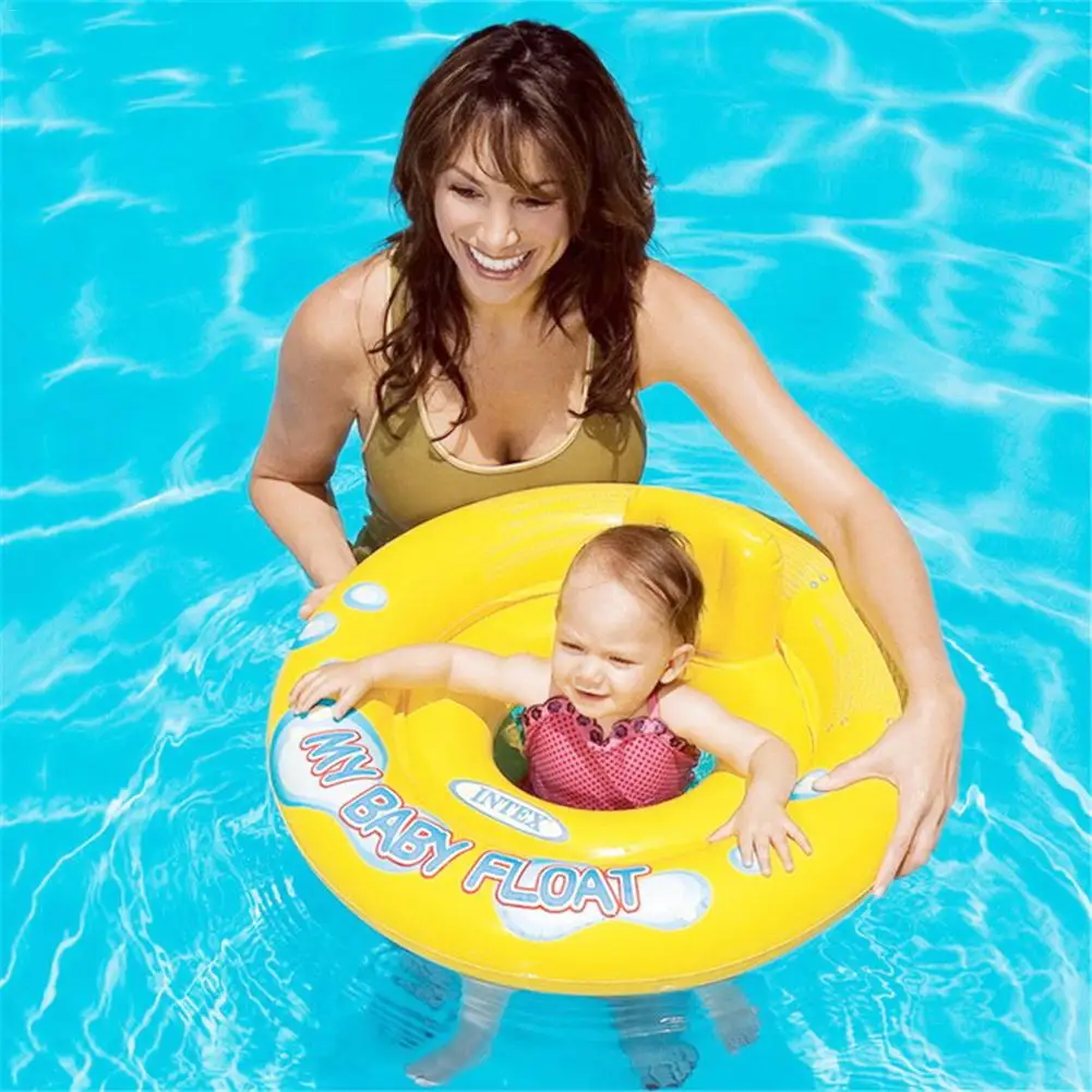 summer baby kids cartoon safety swimming ring inflatable