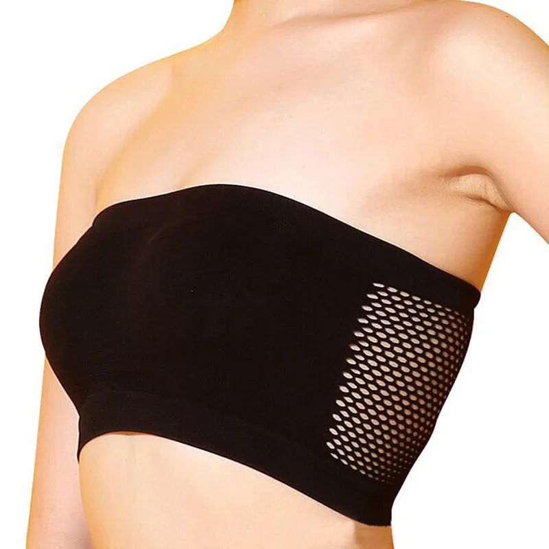 

One-piece lady wrapped chest Anti-light Breathable And Comfortable Tube Top Fashion Lingerie Invisible Bra *
