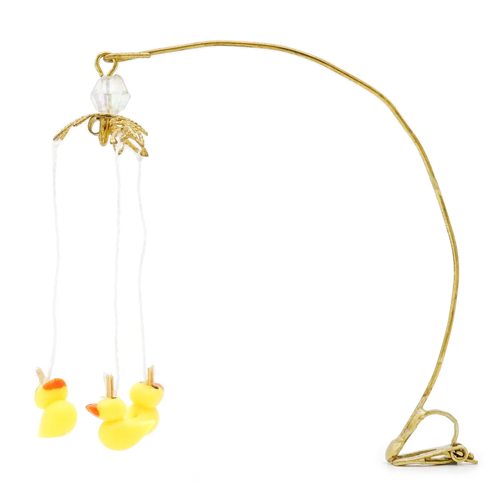 

Odoria 1:12 Miniature Duck Baby Crib Mobile Dollhouse Decoration Accessories