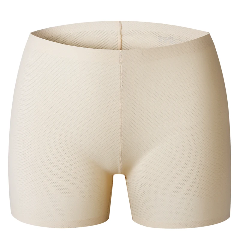 Seamless plus size underwear large high waisted boyshort panties big