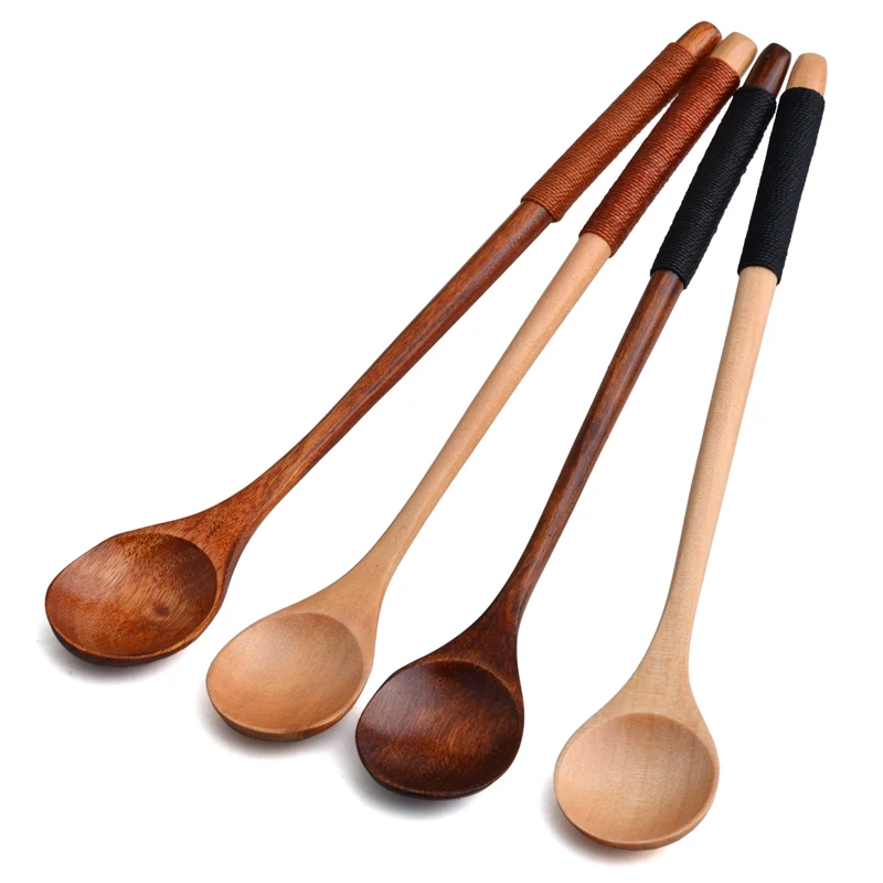 Buy 2017 Original Wooden Coffee Spoons With Slim Long