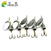 HENGJIA 5шт 6,5 см, 8,5 г spinner ложка приманки рыболовные приманки Жесткий Рыбалка ложка приманки металл джиг приманки приманки рыболовные снасти