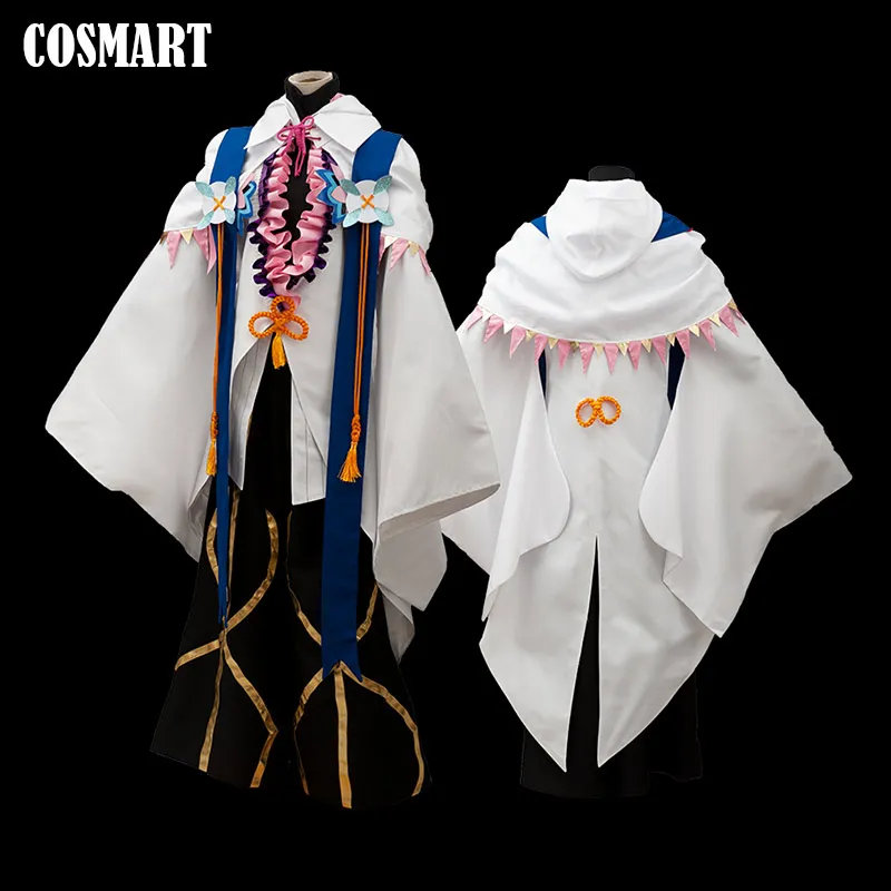 

[Customize] Fate/Grand Order FGO Merlin Cosplay Costume Flower Magician Merlin Halloween Costume For Women FreeShip 2019