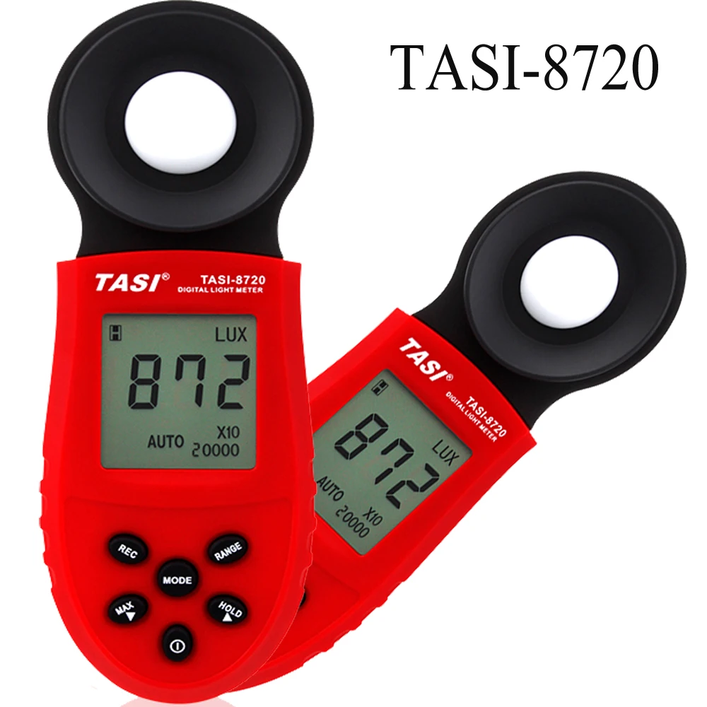 TASI 8720 2000/20000/200000 Lux Luminance Digital Light Meter intensity