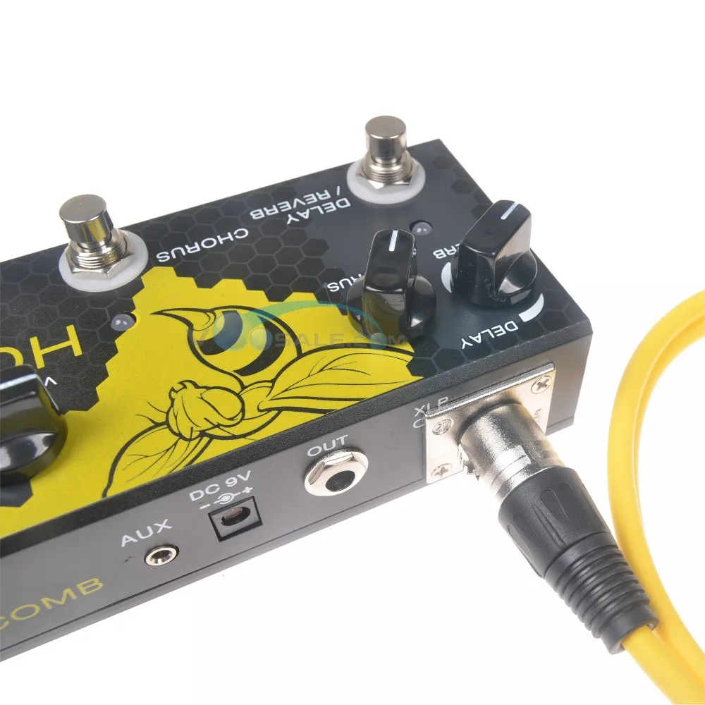 Caline CP-48 Acoustic Guitar Multi Effects Pedal Honeycomb 9V Guitar Pedal Effect Guitar Accessories Guitar Parts With XLR Cable Caline CP-48 Acoustic Guitar Multi Effects Pedal Honeycomb 9V Guitar Pedal Effect Guitar Accessories Guitar Parts With XLR Cable