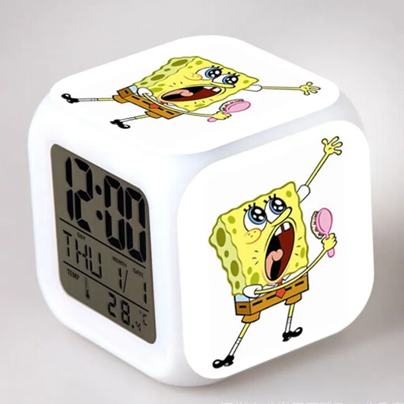 Spongebob alarm clock with backdrop beryclock