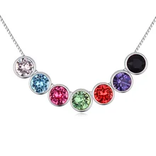 Nueva llegada Original Swarovski Elements colorido Crystal collares Vintage declaración de mujeres mujeres joyería