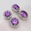 LUOTEEMI – boucles d'oreilles rondes en Zircon pour femme, bijoux de grande qualité, couleur or blanc, AAA, vente en gros ► Photo 2/6