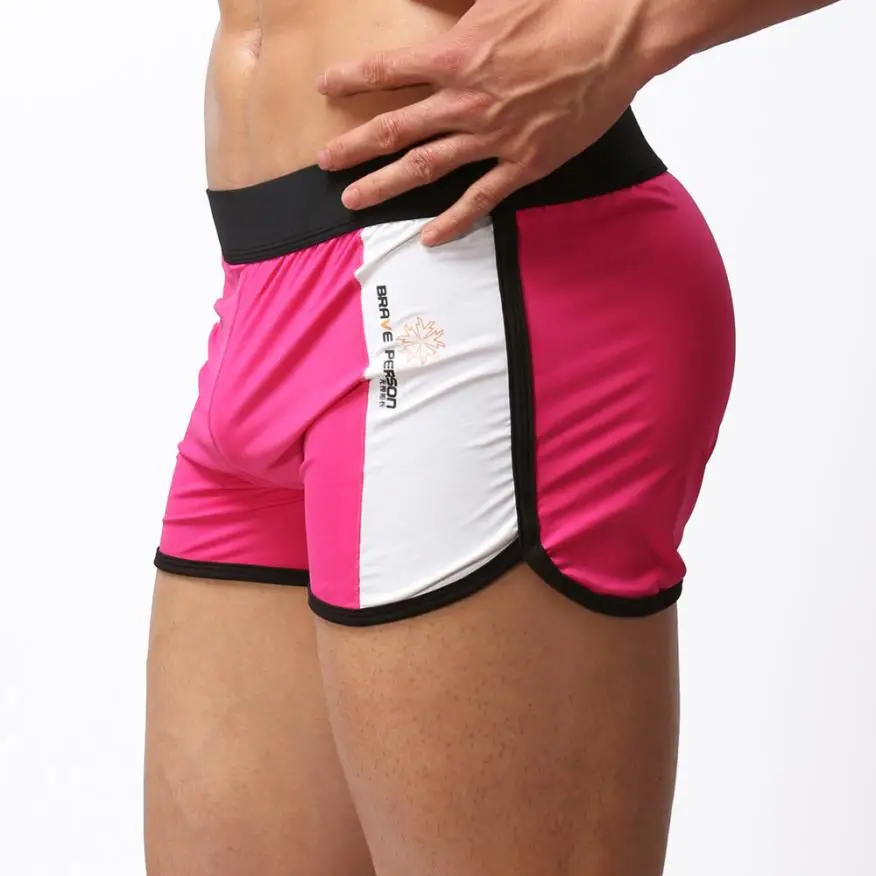 BRAVE PERSON Men Homewear Sexy Home Shorts Solid Trunks Mens Casual Male Panties Short Pants mens casual shorts