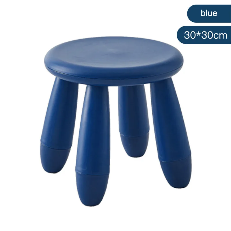 Красочный детский табурет стул BB табурет пластиковый стульчик для детского сада PP детский местный взрослый табурет пуфик детский школьный стул - Цвет: blue
