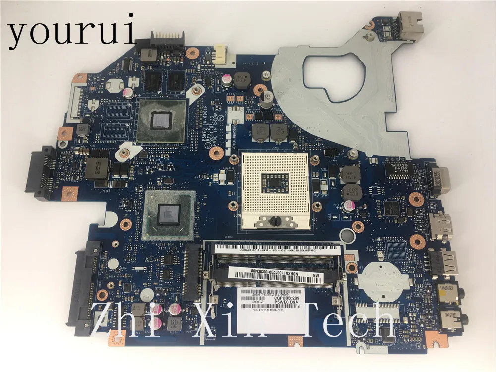 Материнская плата yourui P5WE0 LA-6901P для ноутбука Acer Aspire 5750 5750G материнская MB.RXK11.001 MBRXK11001