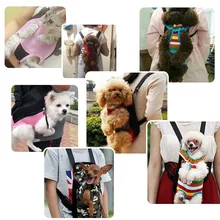 Рюкзак для перевозки животных Регулируемая передняя кошка собака Перевозчик Дорожная сумка ноги из s m l xl выбрать