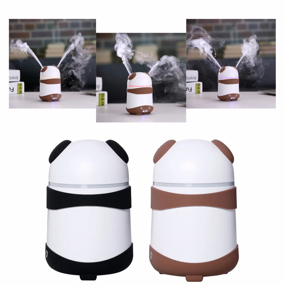 

150ml EU/US Plug DC 24V 8W Cute Cartoon Dual LED Ultrasonic Aroma Humidifier Essential Oil Diffuser Aromatherapy