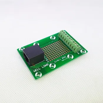 

RJ45 8P8C Jack 1-Way Buss Breakout Board,Terminal Block, Connector.